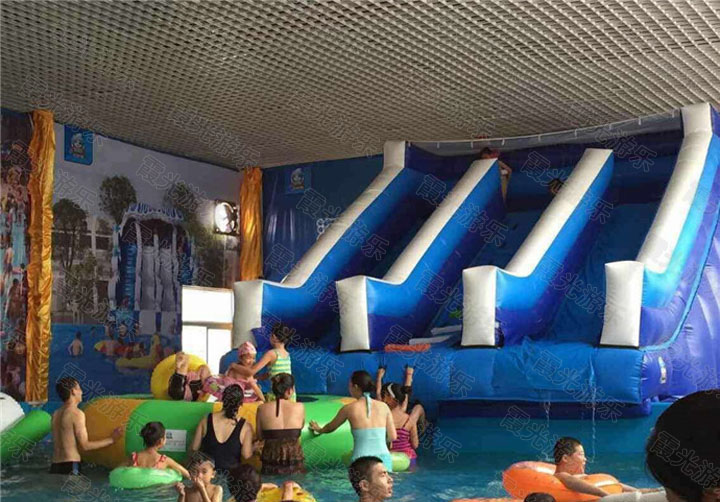宁波充气滑梯游泳池
